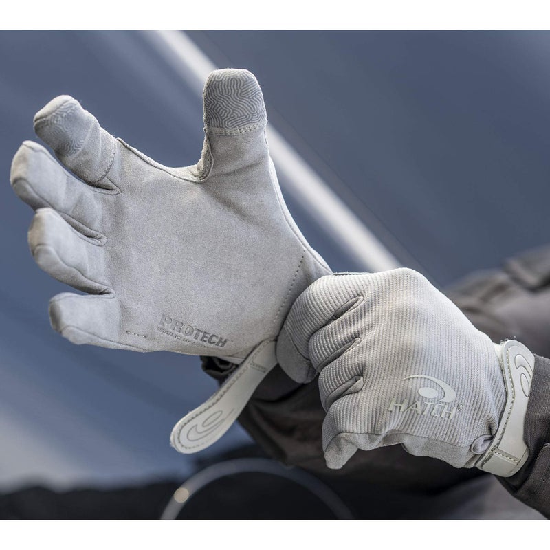 HATCH FMN501 Cut/Needle Puncture Resistant Glove with PROTECH Liner, Gray, Medium - Image 4